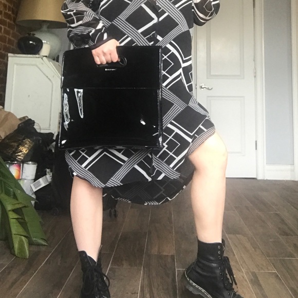 NWT Helmut Lang large patent leather envelope bag - Picture 4 of 4